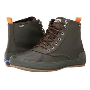 Keds Scout Splash Duck Boots 8 Orange Green Rain Boots